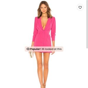 NWT REVOLVE LOVERS AND FRIENDS city blazer dress in magenta pink